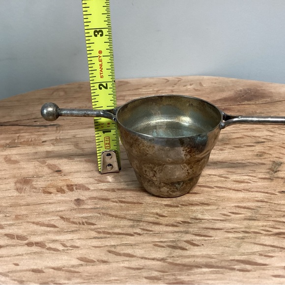 ⚫️ Vintage - Rare - Collectible - Beer Tumbler Shot Glass - Silver Plate - Rare - Picture 9 of 11